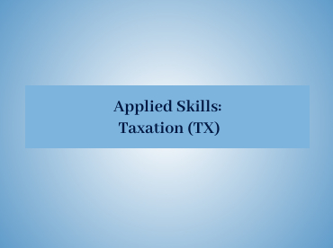 Taxation (TX) 