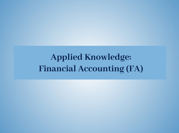 Financial Accounting (FA)