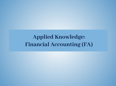 Financial Accounting (FA)