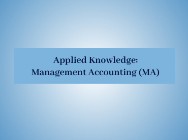 Management Accounting (MA)