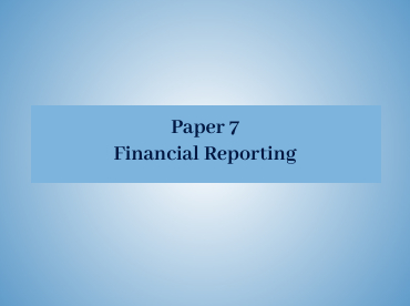 F1 Financial Reporting
