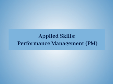 Performance Management (PM)