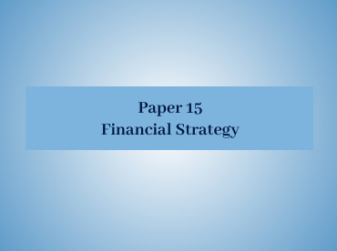 F3 Financial Strategy